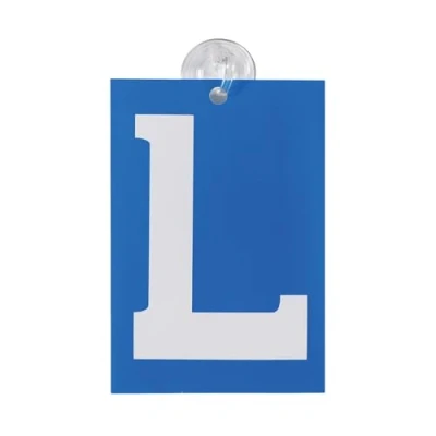 Abbildung von Schild &#039;L&#039; mit Saugenapf