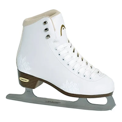 Abbildung von HEAD Eiskunstlauf Schlittschuhe Amber I Damen mit Edelstahlkufe Schneeflocken Design ideal für Einsteigerinnen Weiß