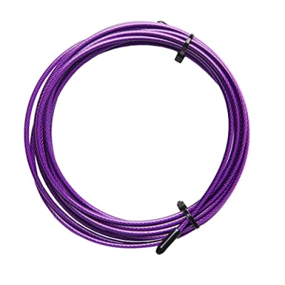 Abbildung von PICSIL Ersatzkabel für Cross Trainings Springseil, PVC beschichtetes Stahlkabel, Länge 3 m, Dicke 2,5 mm, kompatibel mit Anderen Marken Beere mm
