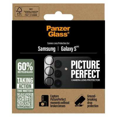 Abbildung von Samsung Galaxy S25 Panzerglas PanzerGlass Camera Protector Kameraprotektor aus Glas für das