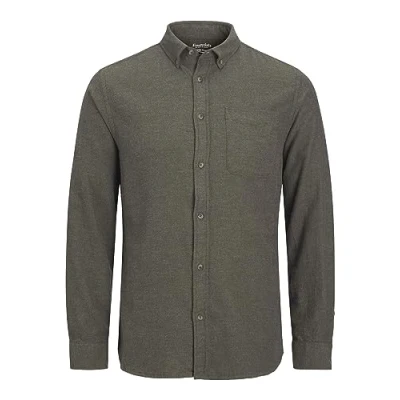 Abbildung von Jack &amp; Jones Jjeclassic Melange LS SN Hemd, Herren, Größe: Medium, Rosin