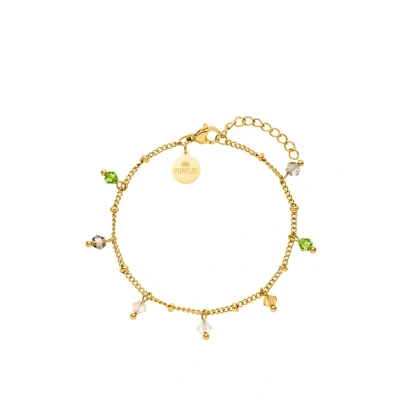 Abbildung von Purelei® Boho Armband (Gold) Elegantes, verspieltes Damen Edelstahl Verstellbare Länge 16 19cm Hawaiianisch inspiriert &amp; wasserfest