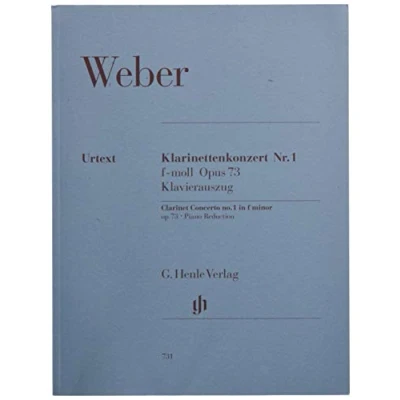 Abbildung von Konzert 1 F Moll Op 73 Klar Orch. Klarinette, Klavier: Besetzung: Klarinette und Klavier (G. Henle Urtext Ausgabe)