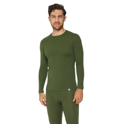 Abbildung von Danish Endurance Merino LONG Sleeve Shirt Unterhemd/shirt, Herren, Größe: XL, Green