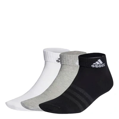 Abbildung von adidas Thin And Light, Socken (3 Paare), Mittel Graue Heather/Weiß/Schwarz, Kl, Kinder, 25 27 EU