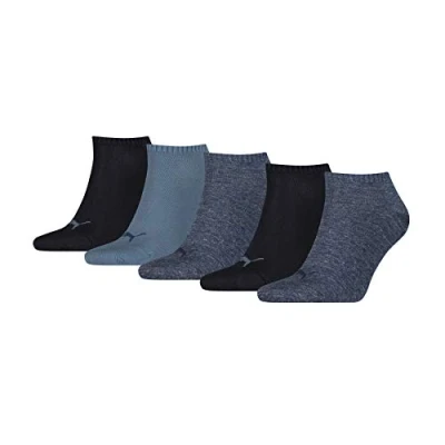 Abbildung von Puma Unisex Sneaker Socken, Marineblau, 43/46 (5er Pack)