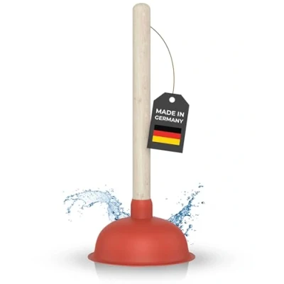 Abbildung von Klangfeiler® Abflussreiniger Pömpel 140mm Saugglocke Extra Saugstark &amp; Made in Germany
