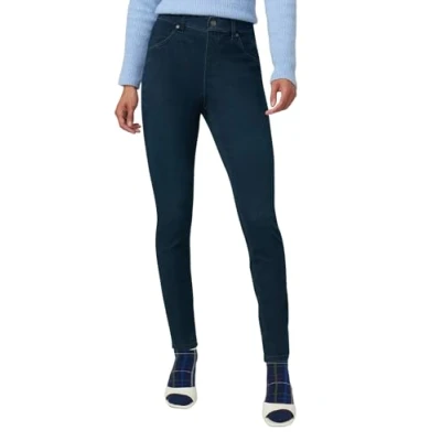 Abbildung von HUE Damen Ultraweiche Denim Leggings mit hoher Taille Strumpfwaren, Steely Blue Wash, M
