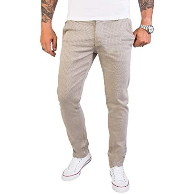 Abbildung von Rock Creek Herren Chino Hose Slim Fit Business Hosen Chinohose Stoffhose Chinos für Männer Casual Elegante RC 2154 Beige W36 L34
