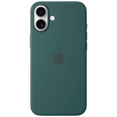Abbildung von Apple iPhone 16 Plus Hülle MagSafe Silikon Original Soft Case/Backcover Handyhülle Grün