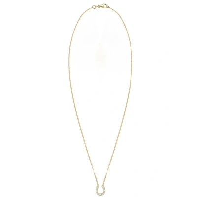 Abbildung von Elli Horseshoe LUCK Halskette, Damen, Größe: 45, Gold coloured