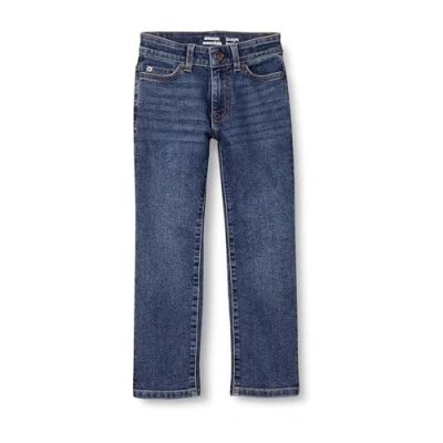 Abbildung von Amazon Essentials Jungen Gerade geschnittene Jeans mit normaler Passform, Mittlere Waschung, 10 Jahre Große Größen