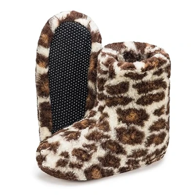 Abbildung von ESTRO Warme Hasschuhe Damen Winter Hüttenschuhe Herren Hausschuhe Wolle Hausstiefel Warm B06 (45 EU, Panther)