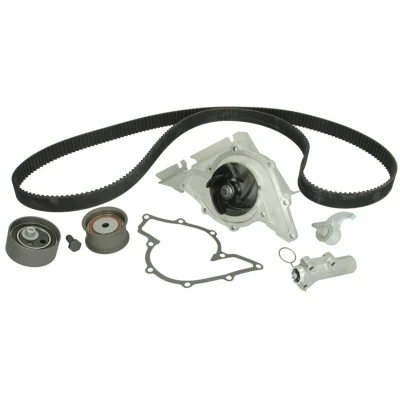 Abbildung von BOSCH 1 987 946 401 Wasserpumpe + Zahnriemensatz mit Spanndämpfer, Spannrolle 253 AUDI: A4 B6 Avant, B5 Saloon