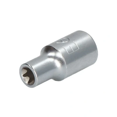 Abbildung von TOPTUL BAED0806 Steckschlüsseleinsatz 1/2 E Profil E6 Chrom Vanadium Stahl