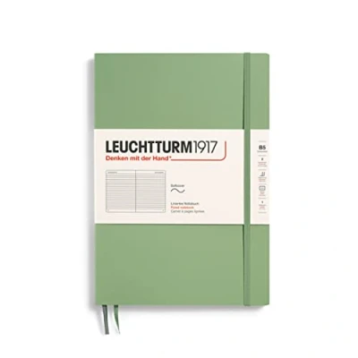 Abbildung von LEUCHTTURM1917 363927 Notizbuch Composition (B5), Softcover, 123 nummerierte Seiten, Salbei, Liniert