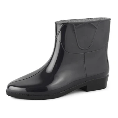 Abbildung von Ladeheid Damen Kurze Gummistiefel LAZT201801 (Schwarz/Schwarz, 39 EU)