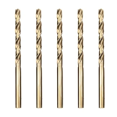 Abbildung von Meccion HSS Metallbohrer Professional Geschliffen Kobalt 5pcs 5.5mm Spiralbohrer fur Edelstahl und Metall