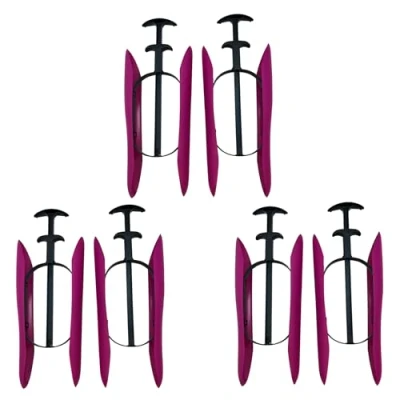 Abbildung von DELFA Stiefelformer Set aus 3 Paar mit innovativem Sensomatic Federelement Stiefelspanner Länge 35 cm