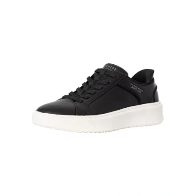 Abbildung von Skechers Herren Freihändige Slip Ins Court Break doppelt belüftet Sneaker, Schwarzes Duraleather Mesh, 41 EU