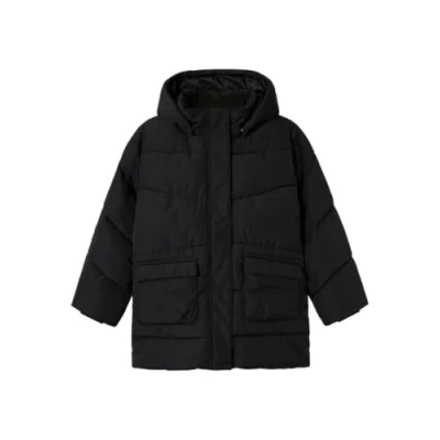 Abbildung von Name It Steppjacke »NKFMEDOW03 JACKET LONG FO NOOS«, mit Kapuze
