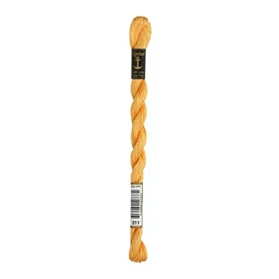Abbildung von Anchor Perlgarn Stärke 5 4585000 00311 apricot hell Stickgarn, 100 % Baumwolle, 5g Strängchen