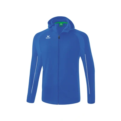 Abbildung von Erima Unisex Erwachsene Liga Star Trainingsjacke mit Kapuze (1032327), new royal/weiß, S