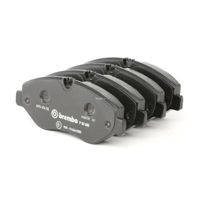 Abbildung von BREMBO P 50 085 Bremsbelagsatz inkl. Verschleißwarnkontakt mit Bremssattelschrauben Zubehör MERCEDES BENZ: Sprinter 3.5 T Platform/Chassis