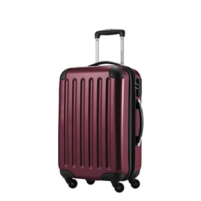 Abbildung von HAUPTSTADTKOFFER Alex Handgepäck, 55 x 38 23 cm, 4 Rollen, 42 Liter, Reisekoffer, Hartschalenkoffer, Rollkoffer, Bordgepäck Koffer, erweiterbar, Burgund
