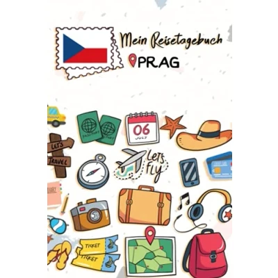 Abbildung von Mein Reisetagebuch Prag: Kinder Reise Journal Aktivitätsbuch zum Ausfüllen, Malen und Einkleben Urlaubstagebuch Selberschreiben für Mädchen Jungen
