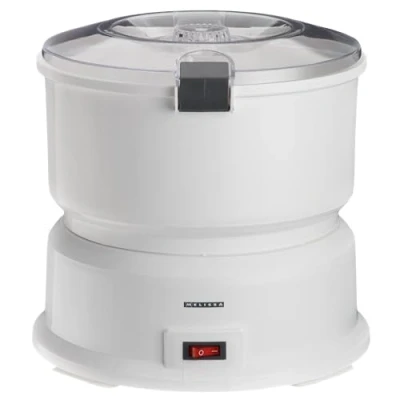 Abbildung von MELISSA 16220008 Kartoffelschälmaschine elektrischer Kartoffelschäler 1kg Kapazität mit Salatschleuder 85 Watt weiß
