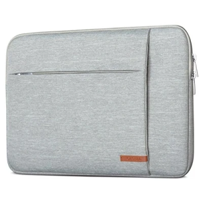 Abbildung von CASEZA Laptophülle 15 15.6 Zoll Grau London Laptop Sleeve 15.6&quot; Schutzhülle Laptoptasche Hülle Case für Dell HP ASUS Acer Lenovo UVM. Notebook Tasche Wasserfest mit 2 Seitentaschen