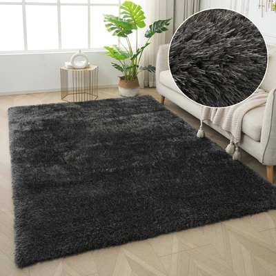 Abbildung von my home Hochflor Teppich »Micro Shaggy, aus weicher Mikrofaser«, rechteckig, 53 mm Höhe, weich, flauschig, Uni Farben, Wohnzimmer, Schlafzimmer, Kinderzimmer