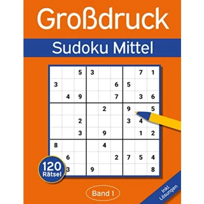 Abbildung von Sudoku Großdruck Mittel: Buch mit 120 Mittelschweren Sudokus für Erwachsene &amp; Senioren