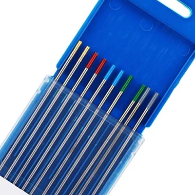 Abbildung von TEN HIGH WIG Wolfram Elektrode Mischverpackung 2,4 x 150 mm Wolframnadeln für Schweißen, ingesamt 10 Stück