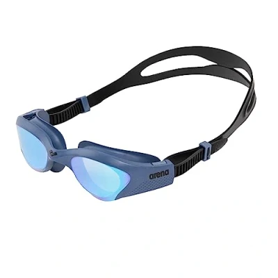 Abbildung von Arena THE One Mirror Schwimmbrille, Größe: Size, blue grey black