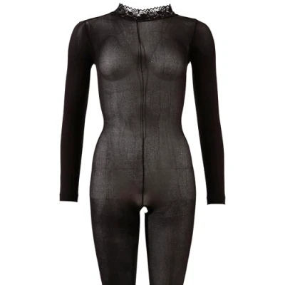Abbildung von Catsuit mit Spitzenkragen