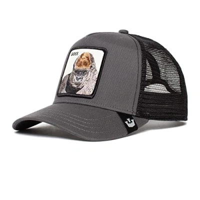 Abbildung von Goorin Bros. The Farm Original Truckerkappe mit verstellbarem Snaback Verschluss, Holzkohle (The Boss), Unisex Einheitsgröße, Einheitsgröße