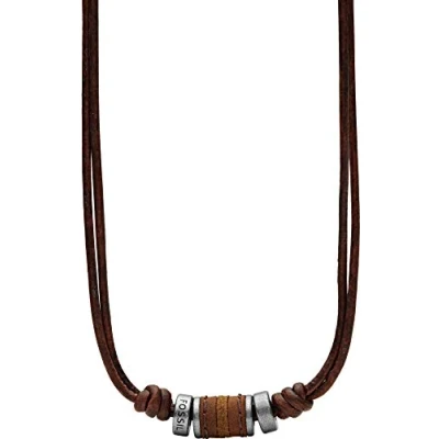 Abbildung von Fossil Halskette, Herren, Größe: One Size, Dunkelbraun