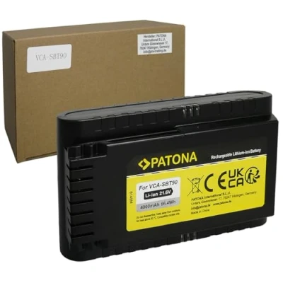 Abbildung von PATONA Akku Ersatz für Samsung Powerstick Jet VS9000, JET75, JET90, JET90E, VS20R9074S2, VS20T7551P5 21,6V, 4000mAh, Li Ion, kompatibel mit Original Akkus