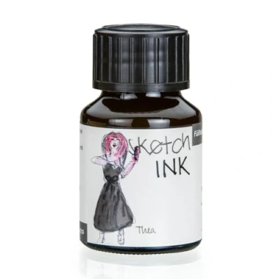 Abbildung von Rohrer &amp; Klingner sketchINK Schreib und Zeichentinte 50ml Flakon Umbra Thea