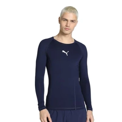 Abbildung von Puma LIGA Langarmshirt, Herren, Größe: Small, Lila/weiss