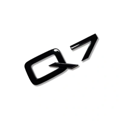 Abbildung von MCK Auto Q7 schwarz glänzend vorne hinten Kotflügel Badge Logo Stiefel Emblem Aufkleber Tuning