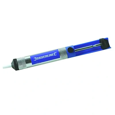 Abbildung von Silverline 633609 Entlötpumpe aus Metall 185 mm