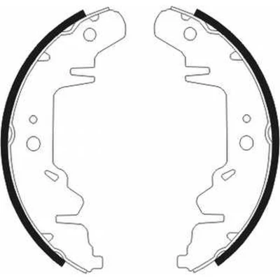 Abbildung von ABE C00318ABE Bremsbacken Hinterachse 250 57 CHRYSLER: Voyager 4, / Grand 3, KIA: CARNIVAL 2