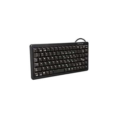 Abbildung von CHERRY G84 4100, Ultra Flache Kompakttastatur, USB Anschluss, US Layout (QWERTY), Windows Taste, Platzsparend &amp; Leicht, 20 Mio. Anschläge, Schwarz