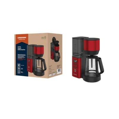 Abbildung von GRUNDIG KM8440 Filterkaffeemaschine digital, Rot, 1000 W, 1,25 Liter