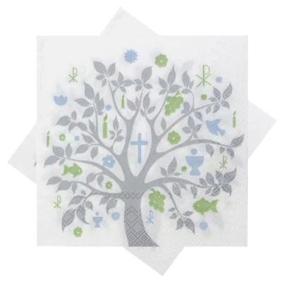 Abbildung von 20 Papierservietten, Motiv Baum, Tischdekoration für Partys