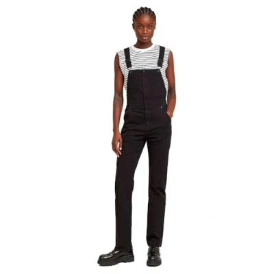 Abbildung von G STAR Damen Slim Latzhose, Schwarz (dk black D25996 D922 6484), XL