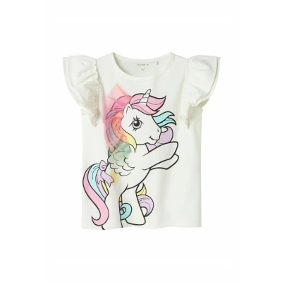 Abbildung von Name it Nmfmika Tshirt print für Kinder, Größe: 92, Cloud dancer